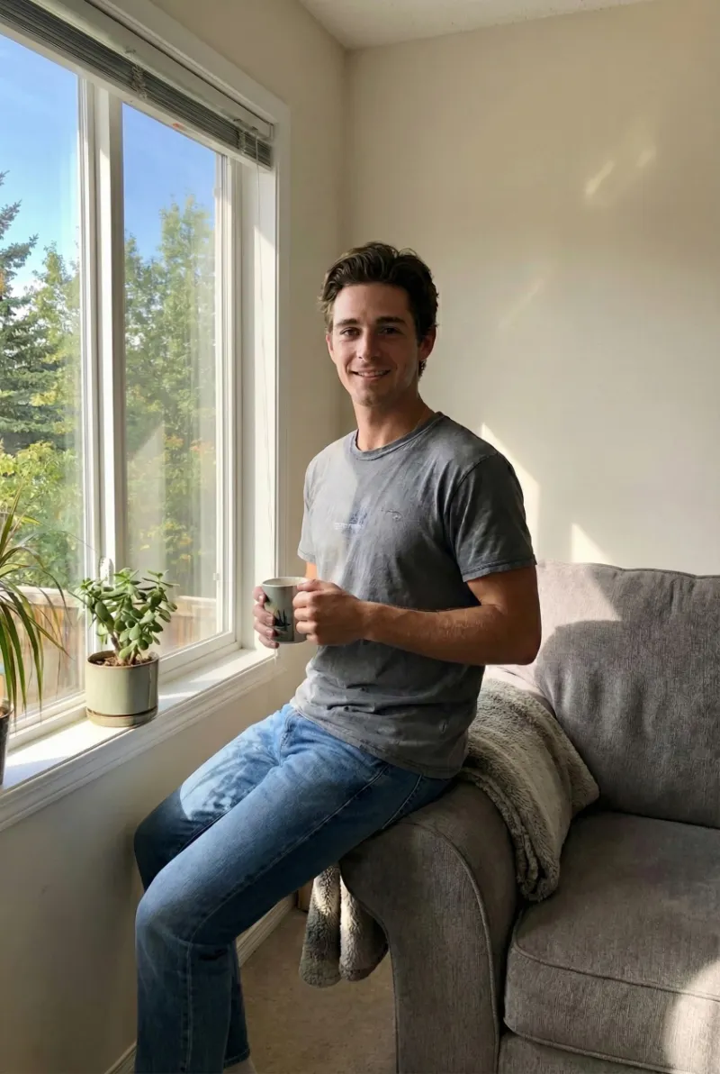 Zdjęcie prywatne przed zmianą stylu